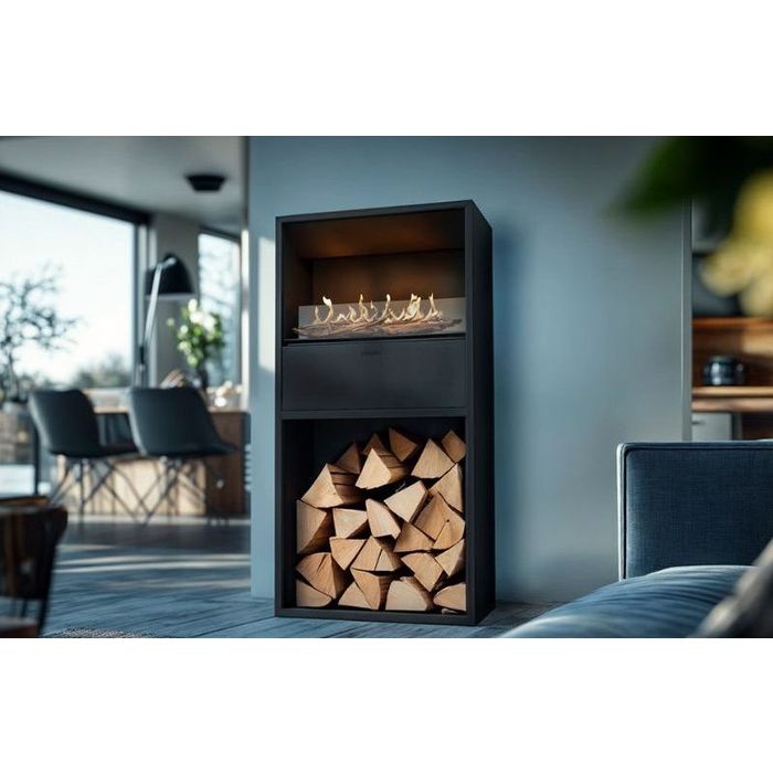 Biokominek Planika Cottage + logbox
