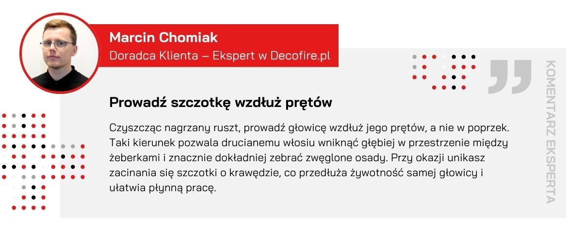 Szczotka do grilla ze stali nierdzewnej Enders (8827) cytat eksperta Decofire
