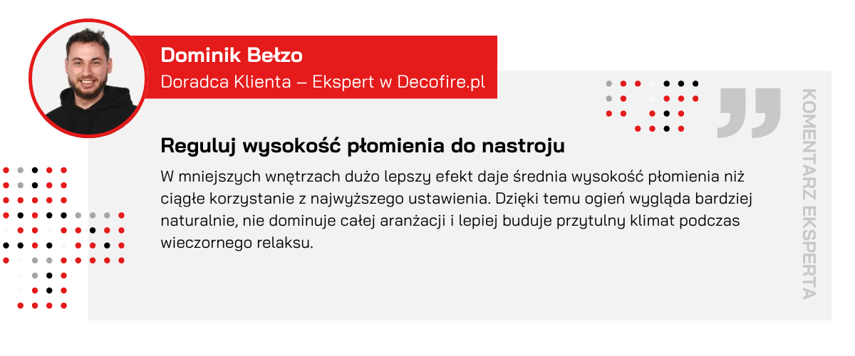 Opinia eksperta o regulacji wysokości płomienia