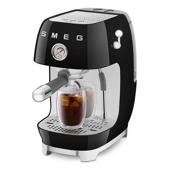 Ekspres kolbowy do kawy Czarny Smeg (ECF03BLEU)