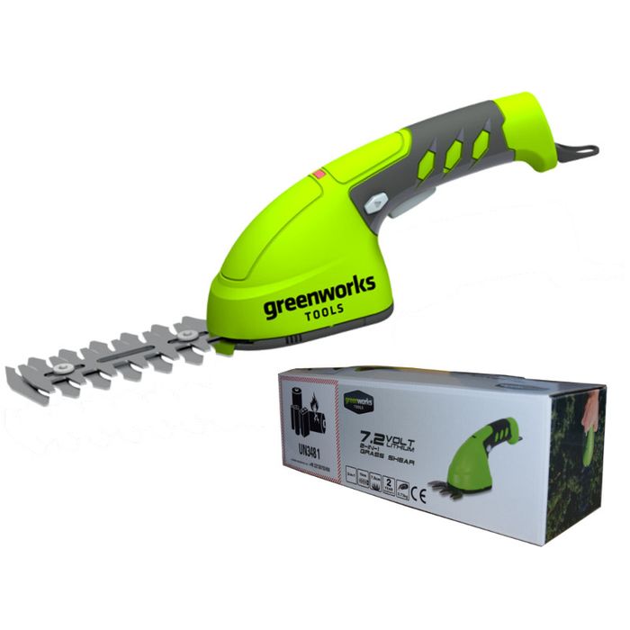 Greenworks Akumulatorowe Nożyce do żywopłotu i trawy 10 cm 7,2V (GR 1600107)
