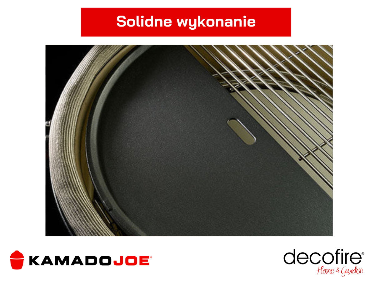 Solidnie wykonana dwustronna płyta żeliwna Kamado Joe