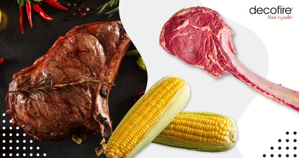 Stek Tomahawk Ribeye ze słodką kukurydzą