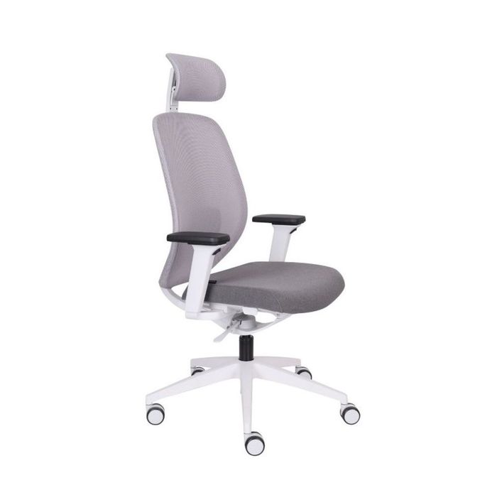 Grospol Ergonomiczny fotel biurowy 4U GS HD grey tkanina Cura - 8 kolorów