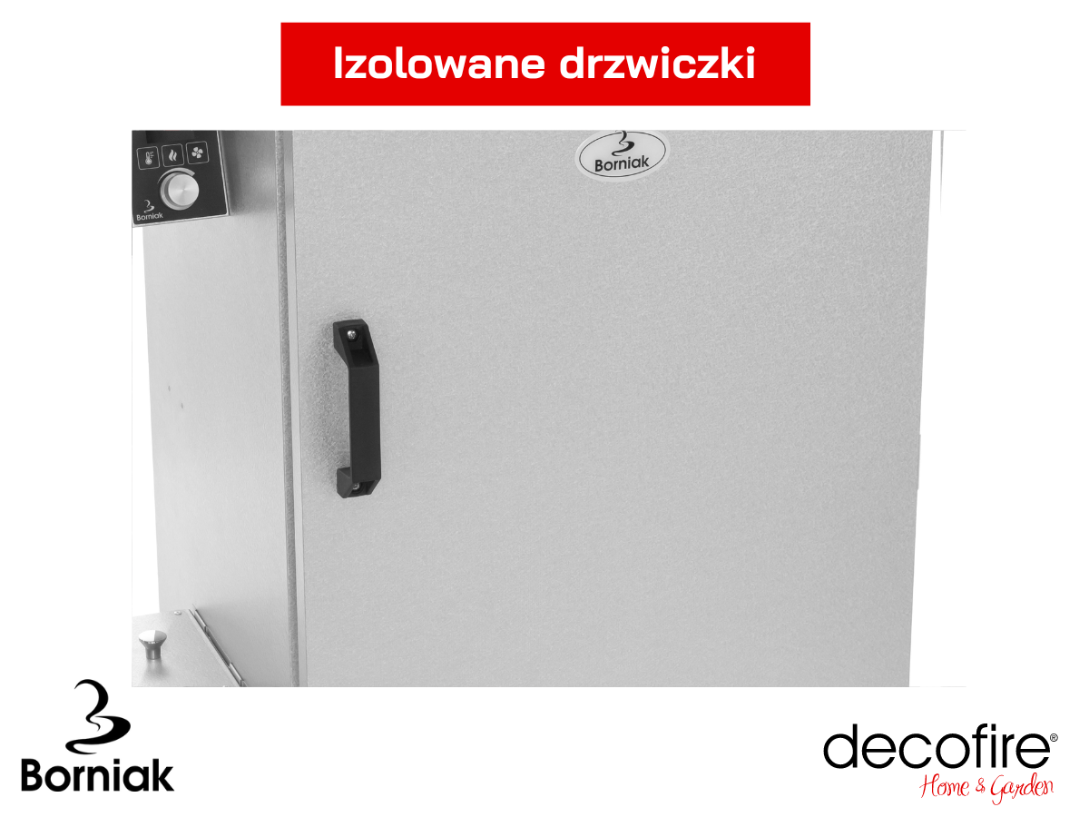 Drzwiczki z izolacją, zamykane na magnes