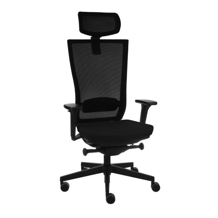Grospol Fotel biurowy Marti BS HD black tkanina Omega - 8 kolorów