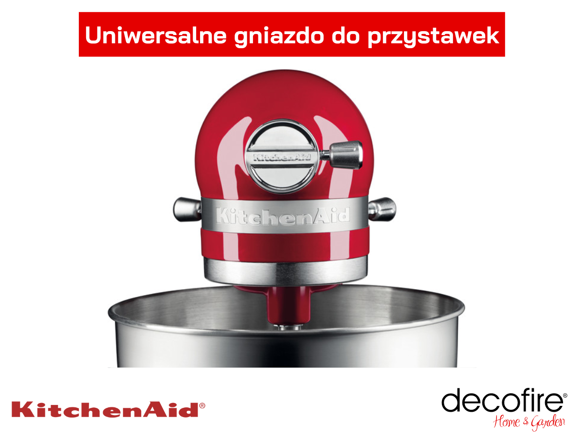 Przystawki i uniwersalne gniazdo w modelu Mini Empire Red 3,3 l KitchenAid