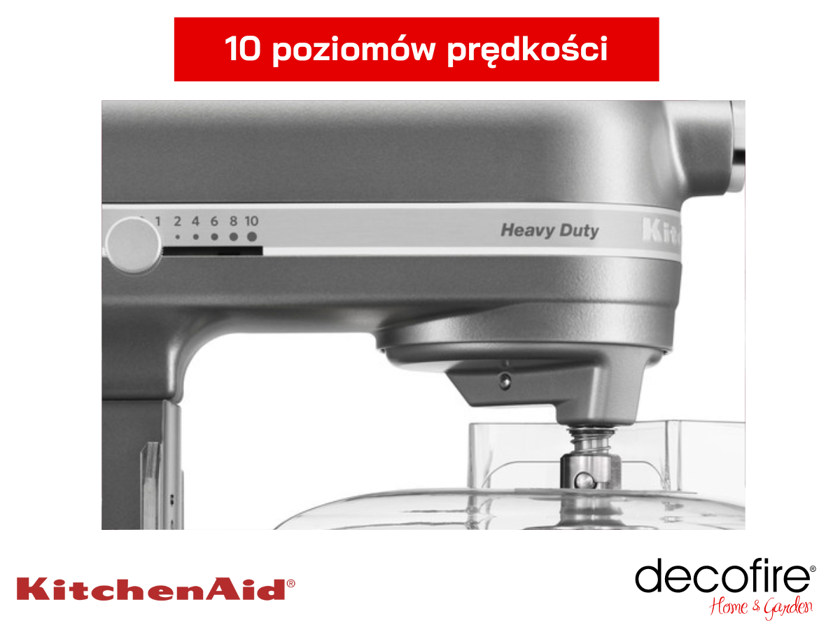 Mikser Heavy Duty 7 Silver KitchenAid z 10 poziomami prędkości