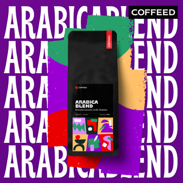 COFFEED kawa ziarnista ARABICA BLEND Brazylia Cerrado, Indie Malabar 1 kg