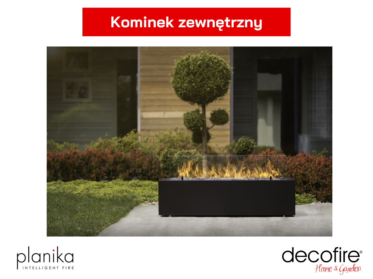 Kortenowy kominek zewnętrzny