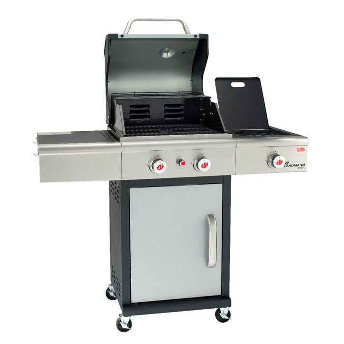 Grill gazowy Landmann Triton PTS 2.1 srebrny z palnikiem bocznym (12911)