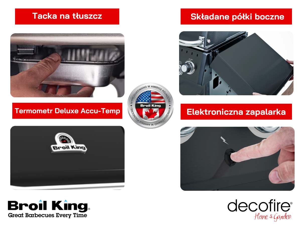 Dodatkowe udogodnienia w grillu Broil King Baron 490 Shadow IR