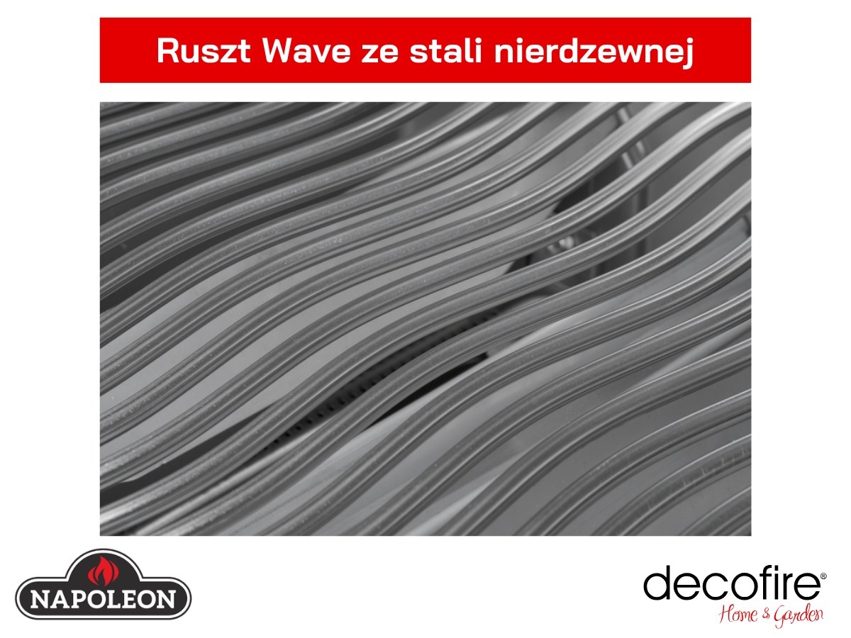 Ruszt Wave ze stali nierdzewnej