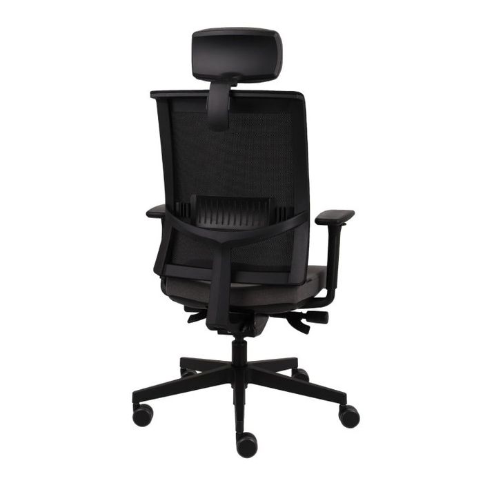 Fotel biurowy Grospol Level BS HD BLACK tkanina Magic Velvet - 10 kolorów
