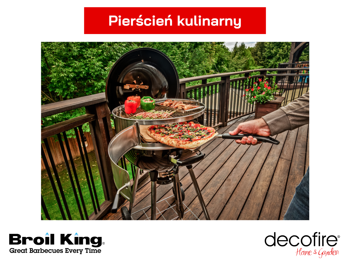 Pierścień kulinarny w grillu węglowym