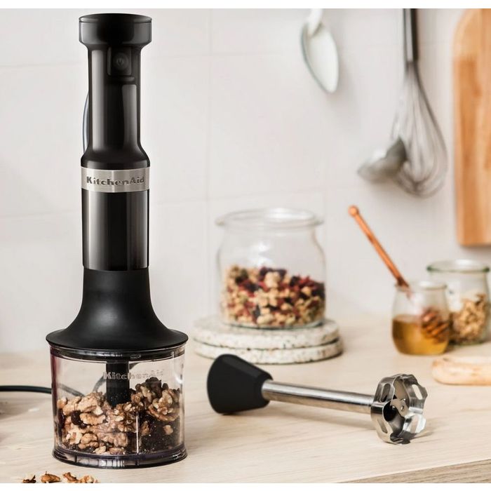 Blender ręczny z akcesoriami Onyx Black KitchenAid (5KHBV83EOB)