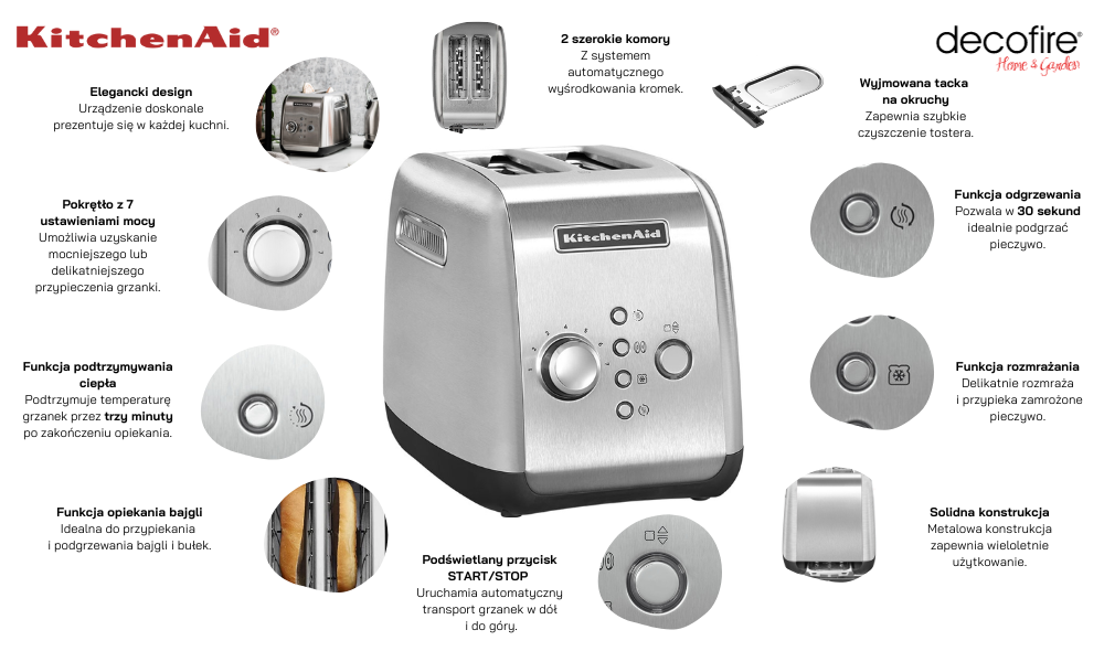 Toster 2 Stainless Steel KitchenAid 