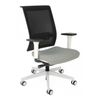 Fotel biurowy Grospol Level WS WHITE tkanina Omega - 8 kolorów