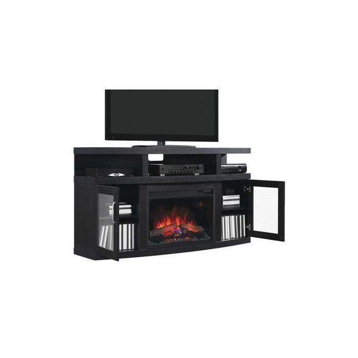 Classic Flame kominek elektryczny Cantilever Czarny Dąb