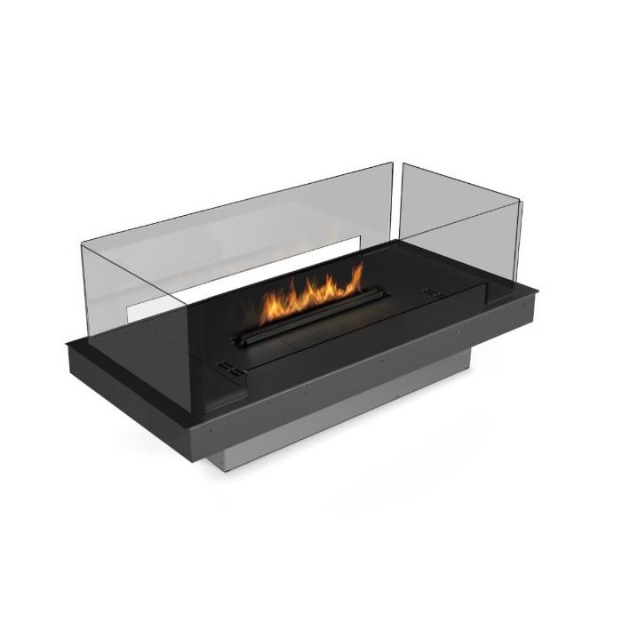 Biokominek Planika Prime Fire 2.0 590 Burner z ramą i panelami szklanymi