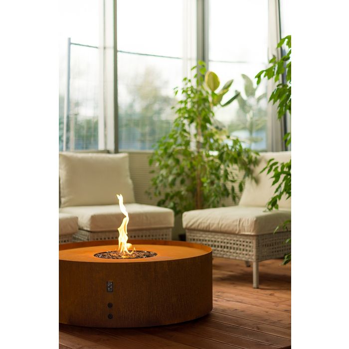 Kominek na gaz LPG / gaz ziemny, automatyczny Galio Fire Pit Corten Planika