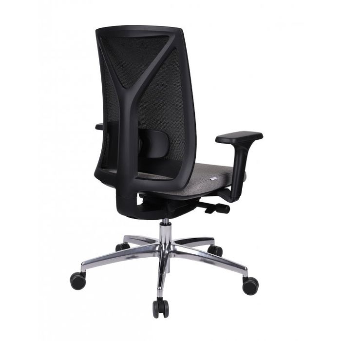 Fotel biurowy Grospol Valio BS black chrome tkanina Hygge - 8 kolorów
