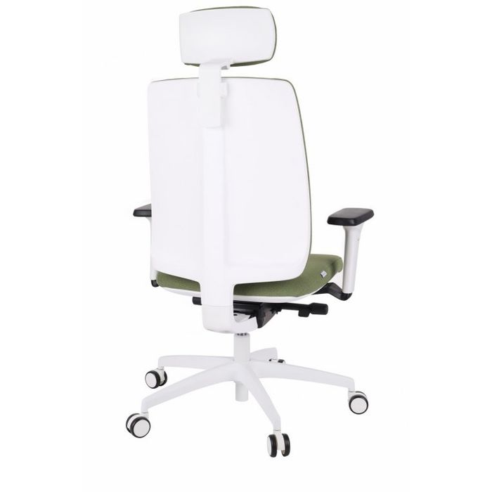 Fotel biurowy Grospol Valio WT HD chrome white tkanina Cura - 8 kolorów