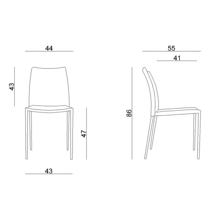 UNIQUE krzesło Design tkanina PVC szara (DES-PVC-8)