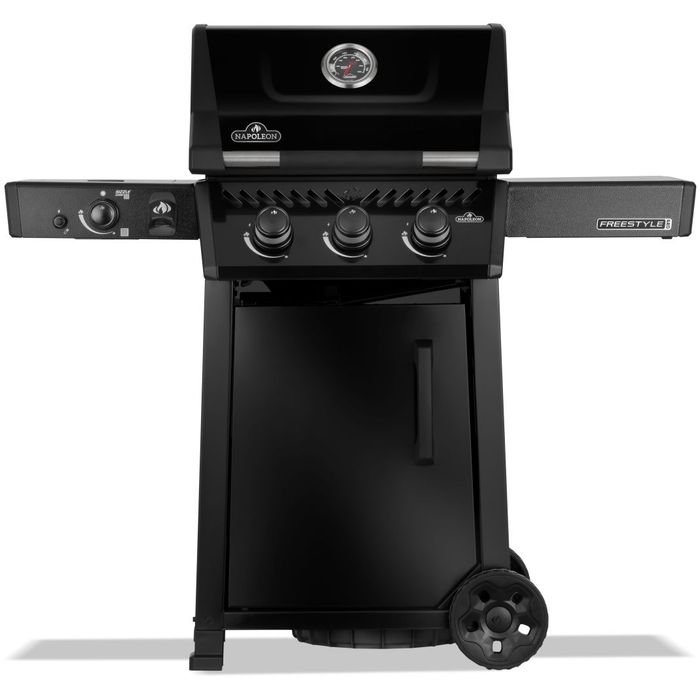 Grill gazowy Napoleon Freestyle PRO 365 z palnikiem bocznym na podczerwień Sizzle Zone czarny