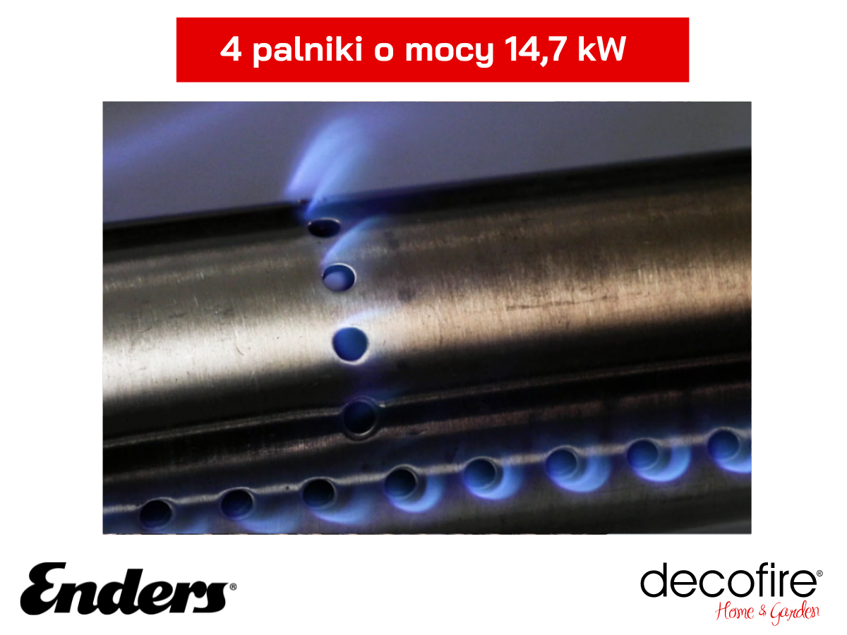 Palnik w grillu gazowym Enders COLORAOD 4 I Turbo 