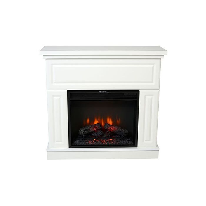 Classic Flame kominek elektryczny Kemi Biały 