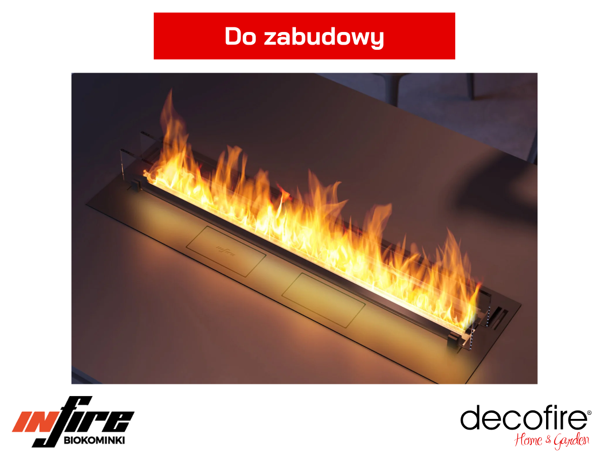 Biokominek do zabudowy Infire Etronic Burner 1200 – idealny do zabudowy