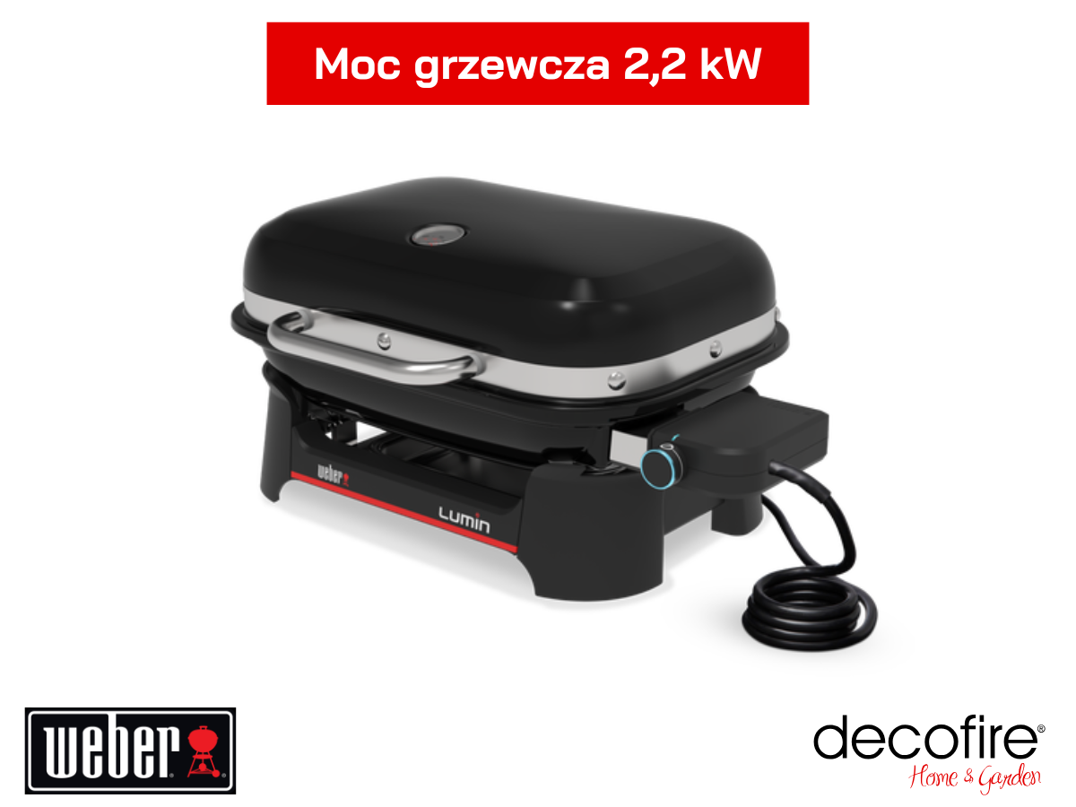 Grzałka wydajna w grillu elektrycznym Weber Lumin Compact
