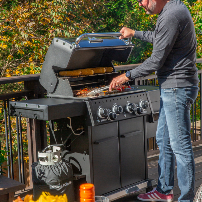 Grill hybrydowy (gaz + pellet) Baron 490 IRP Shadow Broil King