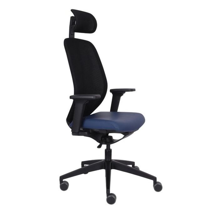 Grospol Ergonomiczny fotel biurowy 4U BS HD black tkanina Flex - 8 kolorów