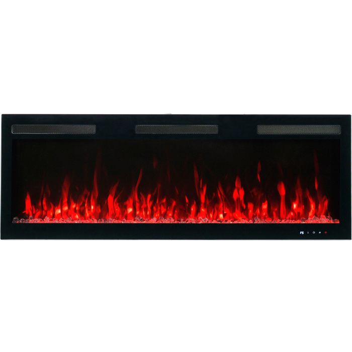 Aflamo kominek elektryczny Majestic PRO czarny ścienny, do zabudowy