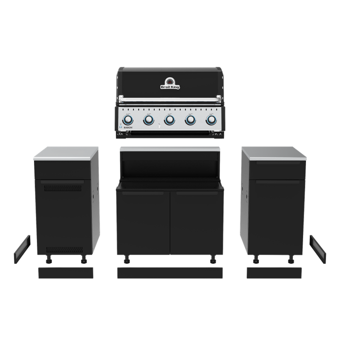 Zestaw grill gazowy + szafki:  Baron 520 BI Wyspa Broil King (B520I31PL)