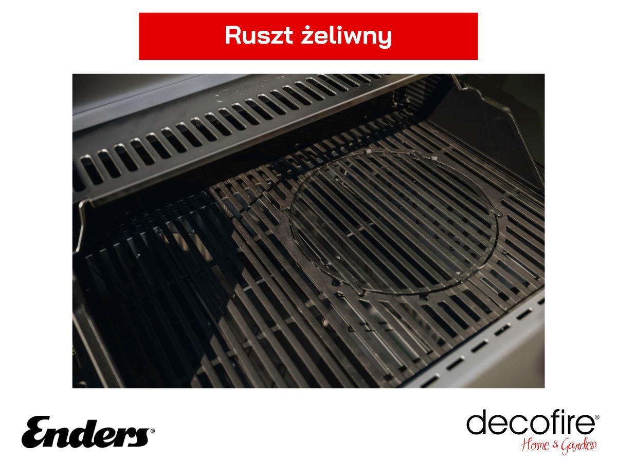 Emaliowany ruszt żeliwny grilla Enders Monroe II