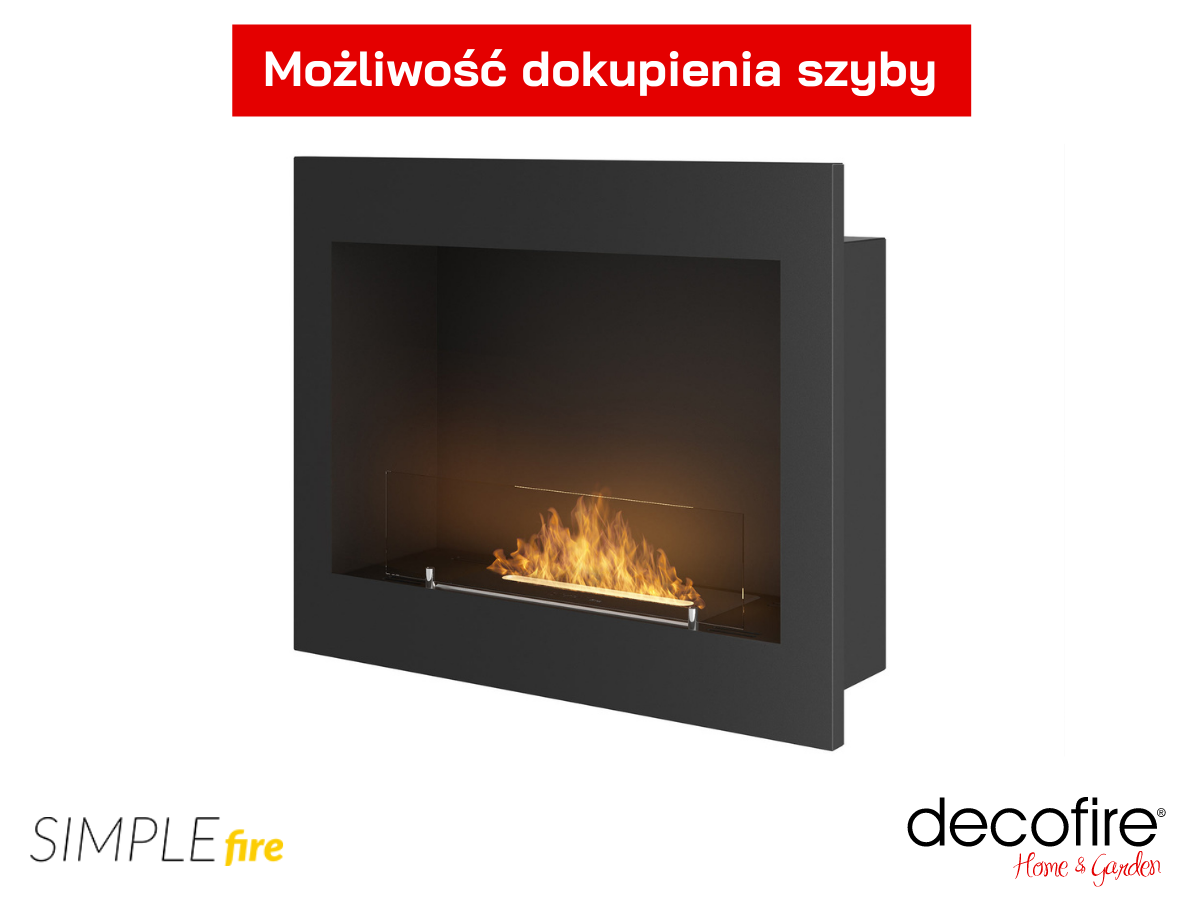 Możliwość dokupienia szyby do biokominka Simple Fire FRAME 600