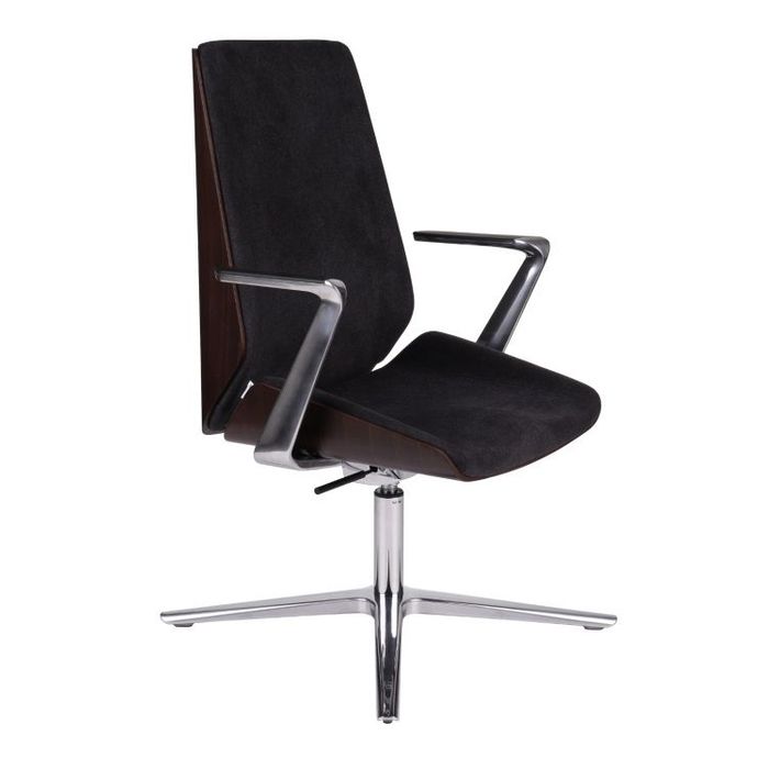 Grospol Fotel biurowy Moon Wood CF tkanina Synergy - 12 kolorów