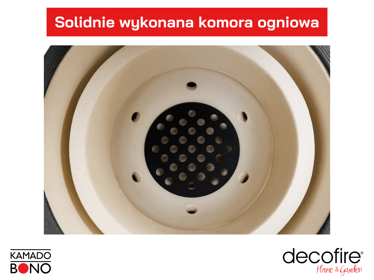 Komora ogniowa z wysokiej jakości ceramiki