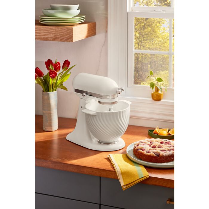 Unikalna dzieża ceramiczna Meringue 4,7 l Artisan 5 KitchenAid (5KSM2CB5MR)