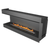 Biokominek Planika FLA 4+ 1490 mm + Forma 1800 Fireplace 