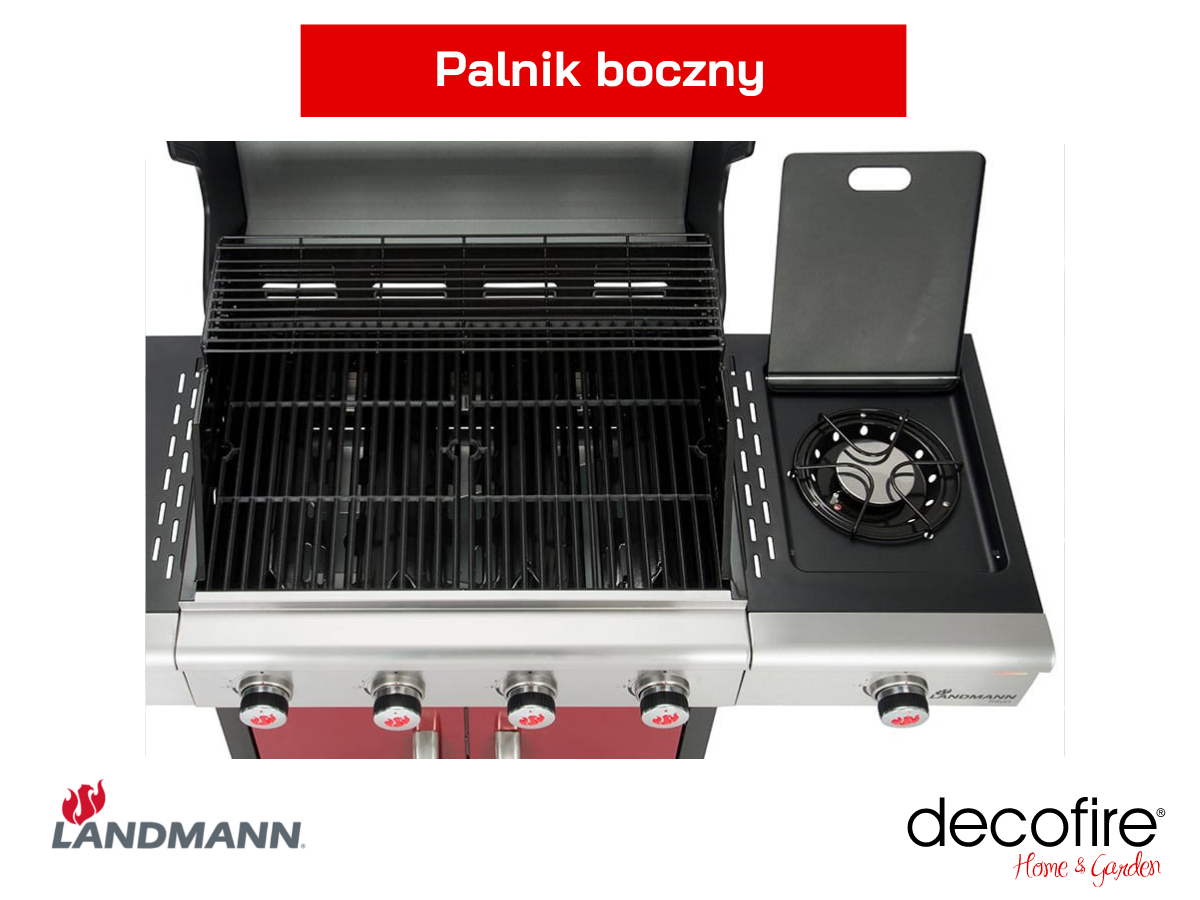 palnik boczny w grillu gazowym Landmann Triton PTS 4.1