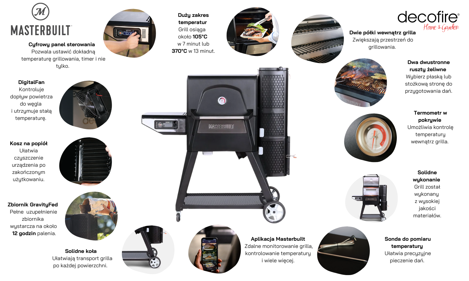 Gravity Series 560 Cyfrowy grill węglowy