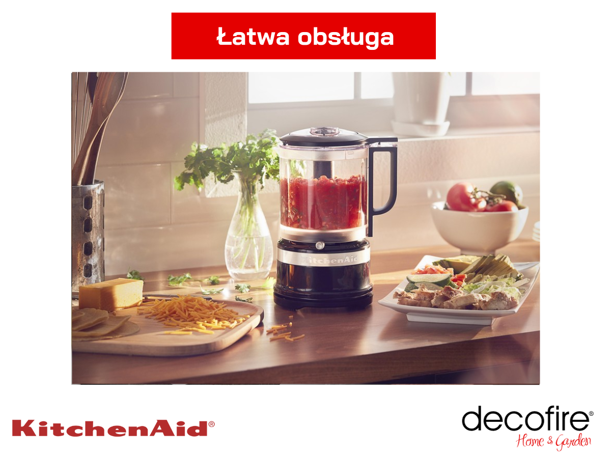 Łatwa obsługa malaksera MINI 1,1 l Onyx Black KitchenAid