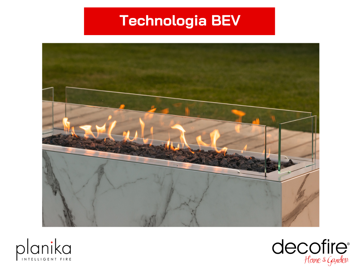 Biokominek Cabo Daze Planika – technologia BEV