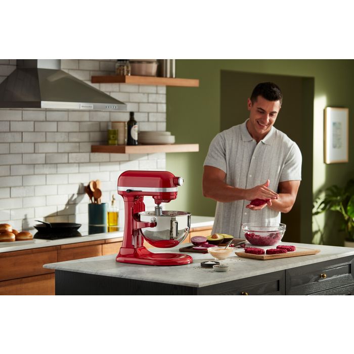 Mikser stojący 5,2 l z podnoszoną dzieżą KitchenAid Heavy Duty, Empire Red (5KSM55SXXEER)