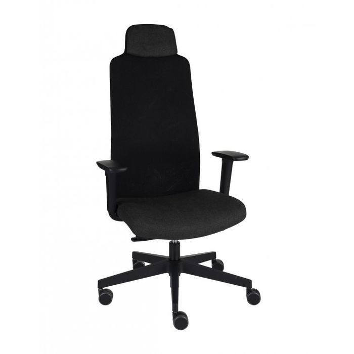 Grospol Fotel biurowy Mike B black tkanina Bondai - 8 kolorów