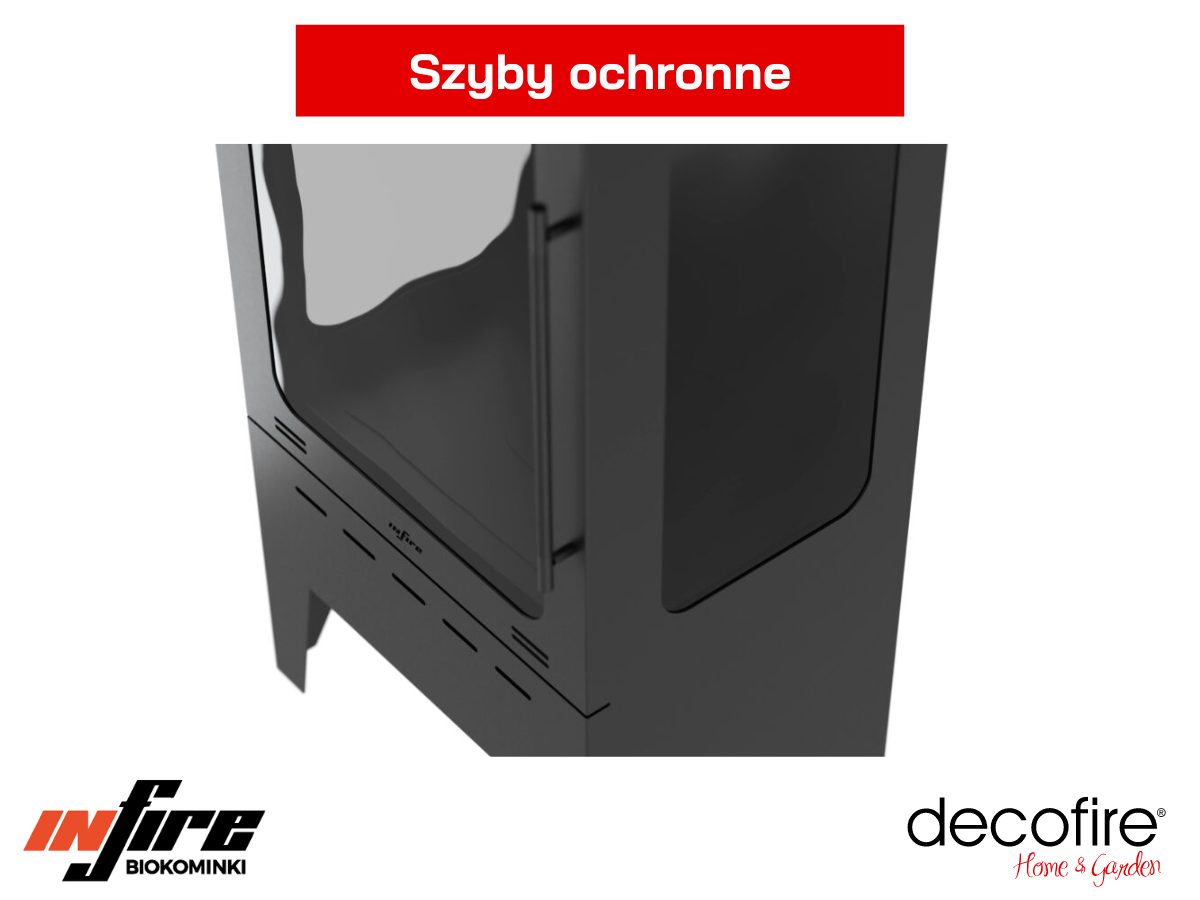 Szyby w biokominku Infire Incoza 3